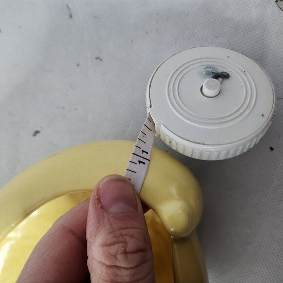 Vintage Haeger USA Pottery Yellow Ceramic Serving Dish Console Bowl MCM - Picture 6 of 8